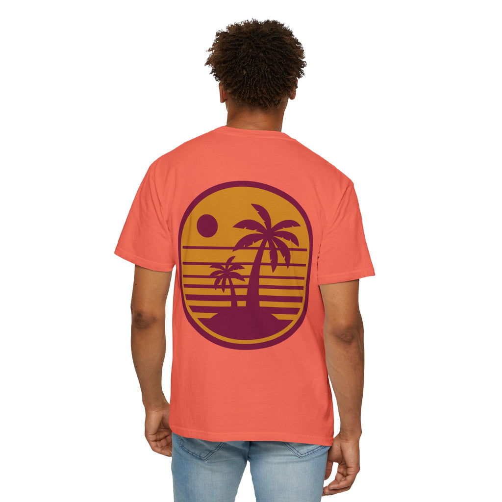 Sunset Palm Tree Unisex T-Shirt | Soft Beach Vibes | Perfect for Summer, Vacations, Gifts, Beach Days, Relaxation