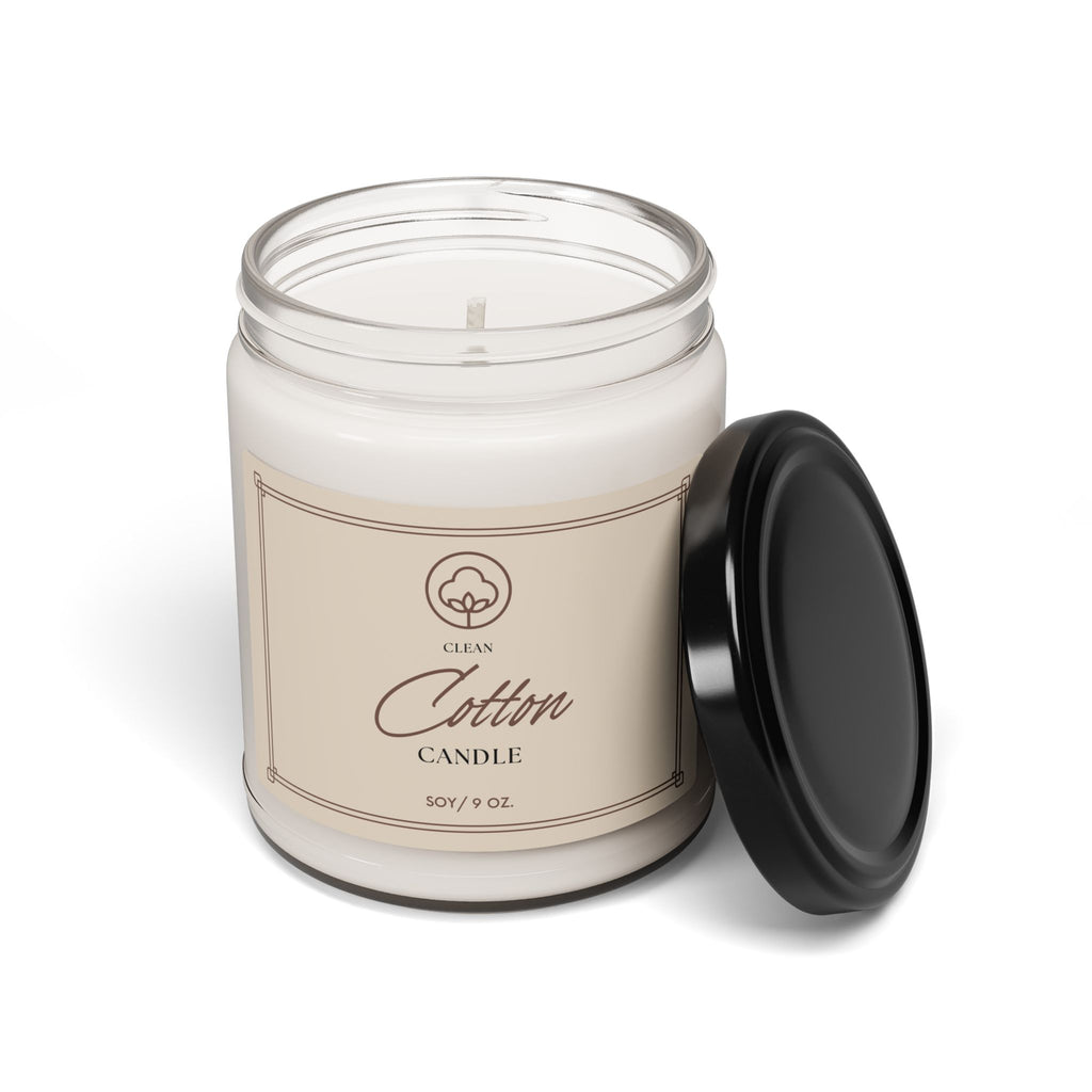 Cotton Scented Soy Candle - 9oz Clean Freshness for Home & Gifts