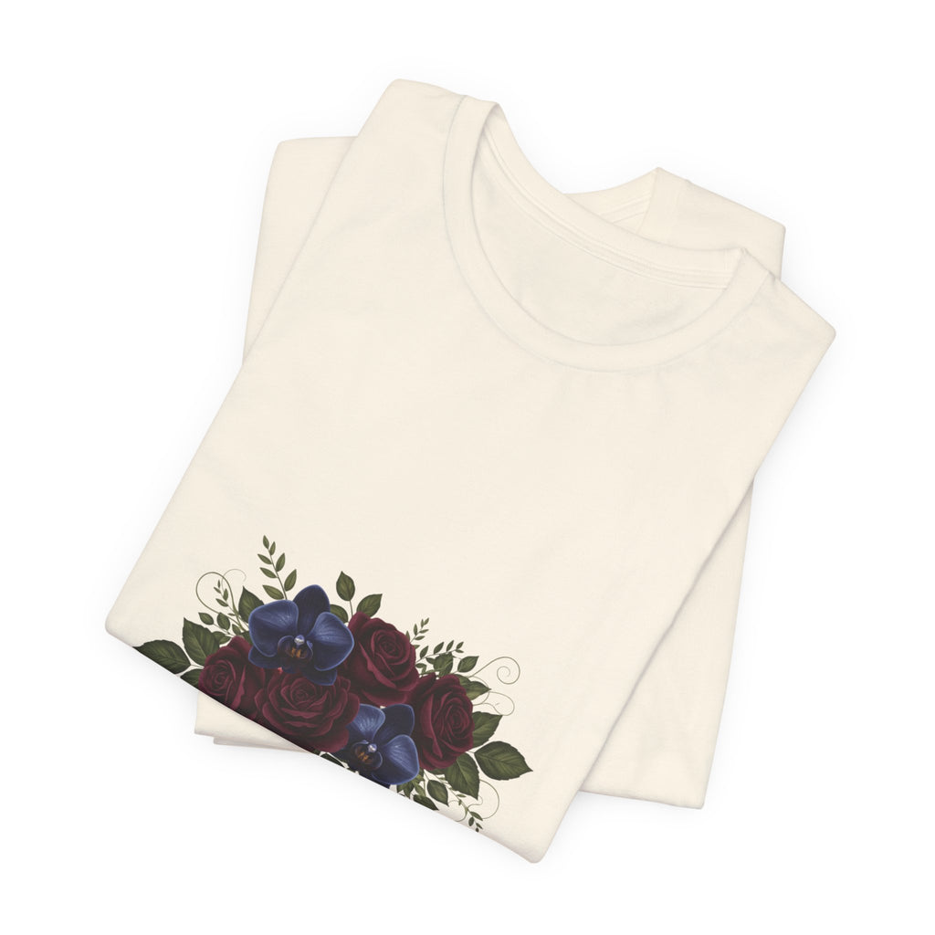 Rooted in Faith Dark Floral T-Shirt