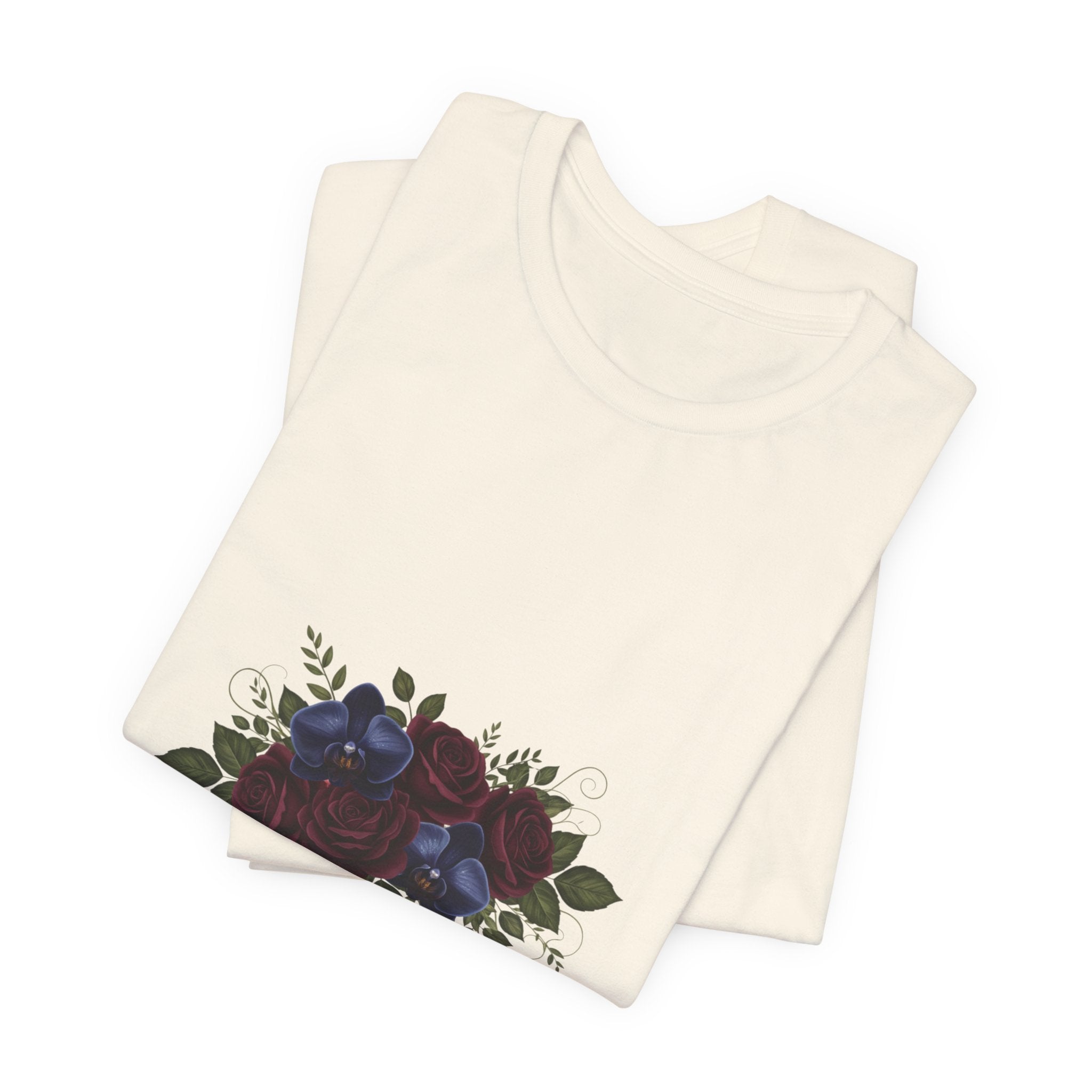 Rooted in Faith Dark Floral T-Shirt