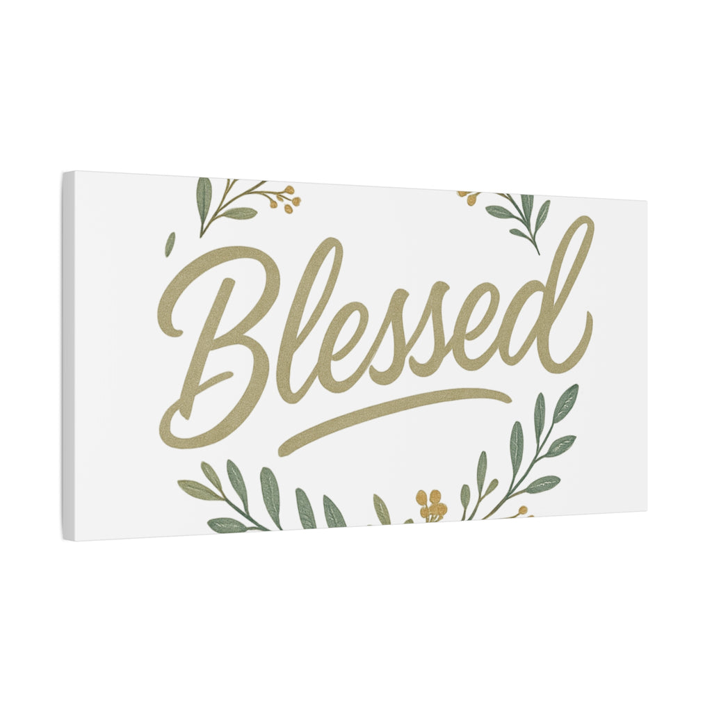 Blessed Wreath Matte Canvas Wall Art (Stretched 1.25")