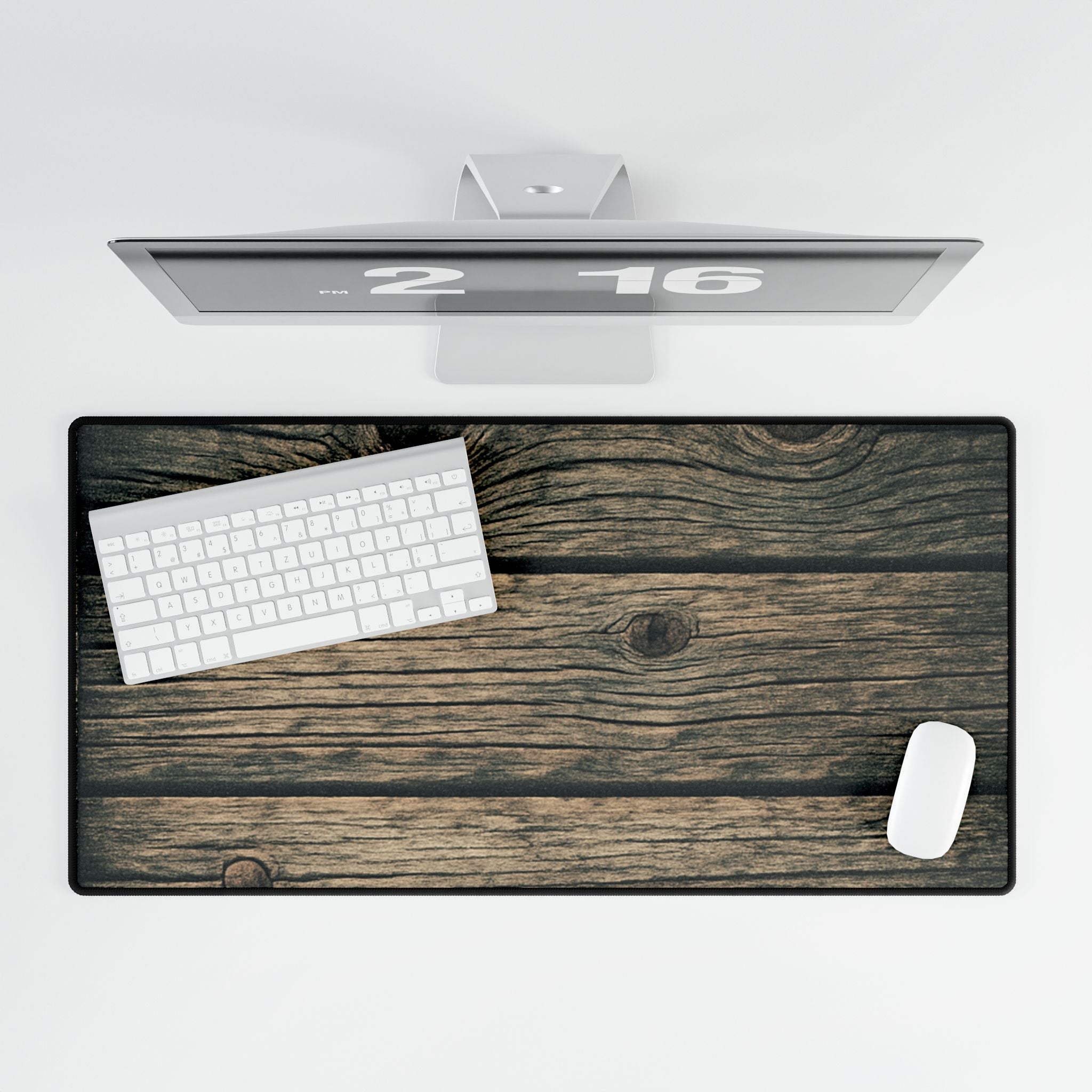 Rustic Wood or Sleek Black Desk Mats | Office Decor, Workspace Essentials, Home Office Gift, Modern Minimalist, Stylish Desk Accessories