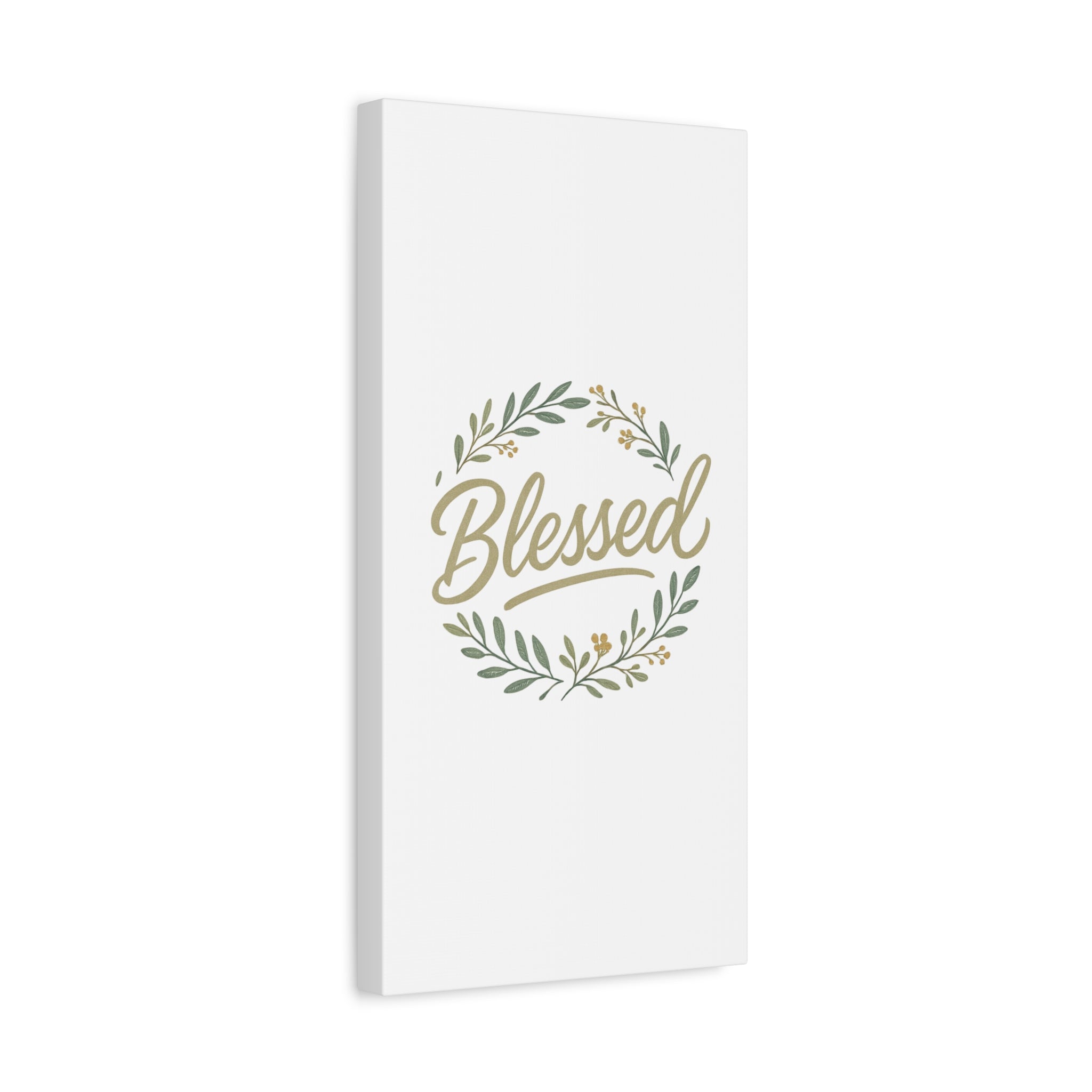 Blessed Wreath Matte Canvas Wall Art (Stretched 1.25")