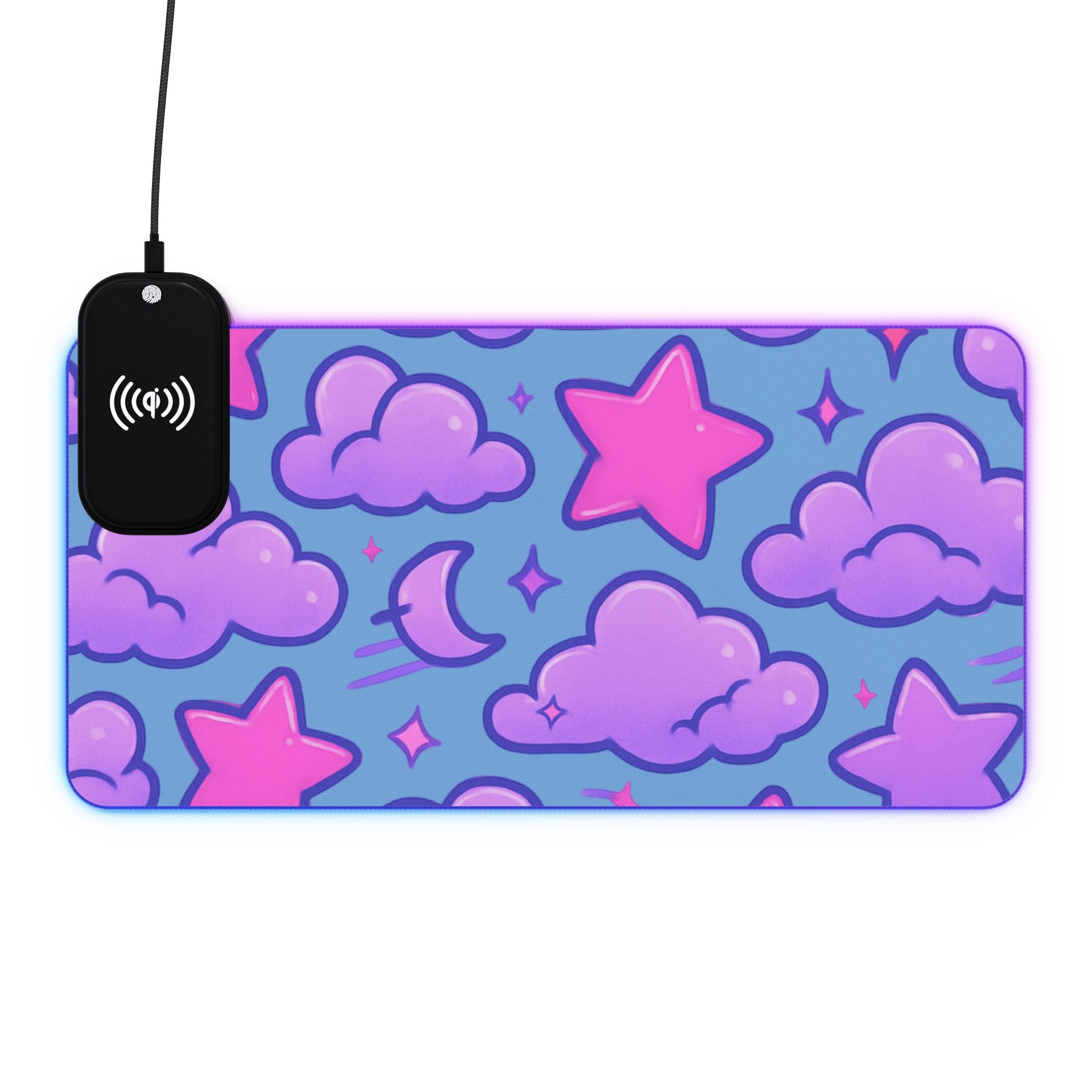 LED Gaming Mouse Pad, Wireless Charging