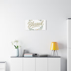 Blessed Wreath Matte Canvas Wall Art (Stretched 1.25")