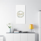 Blessed Wreath Matte Canvas Wall Art (Stretched 1.25")