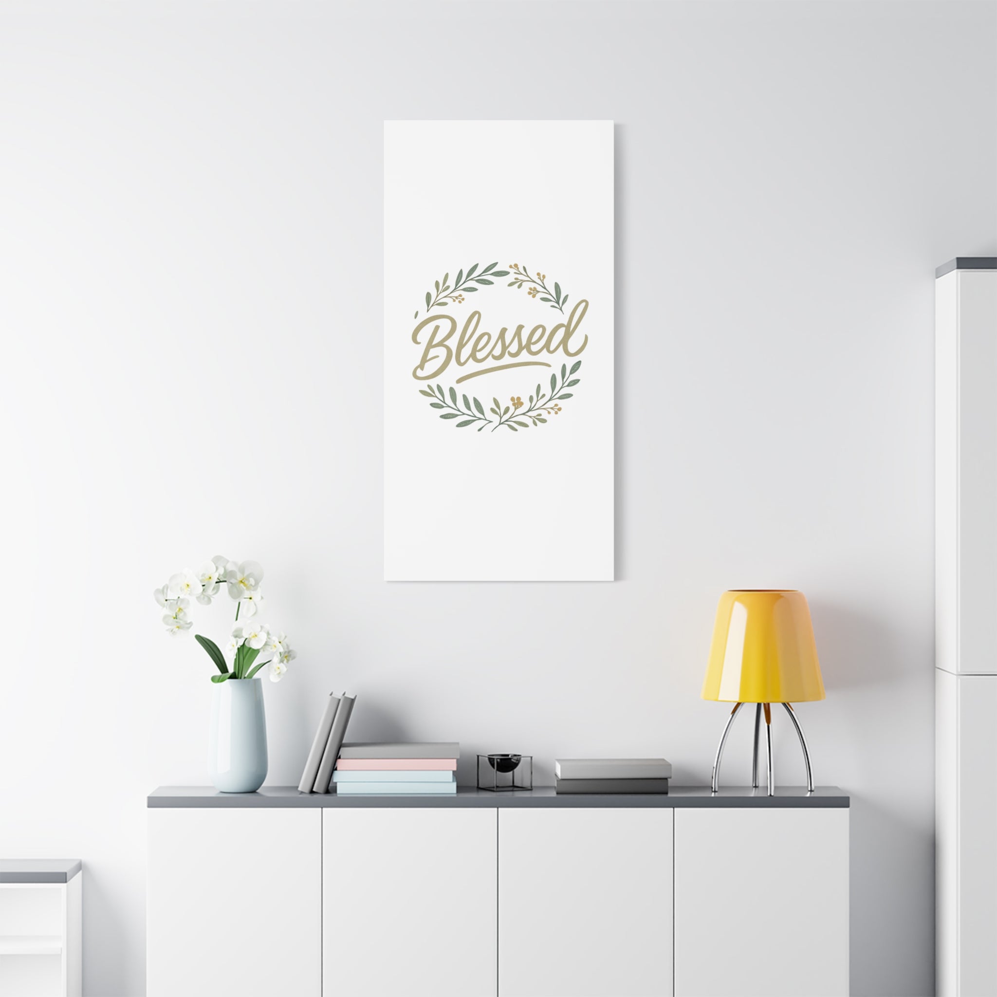 Blessed Wreath Matte Canvas Wall Art (Stretched 1.25")