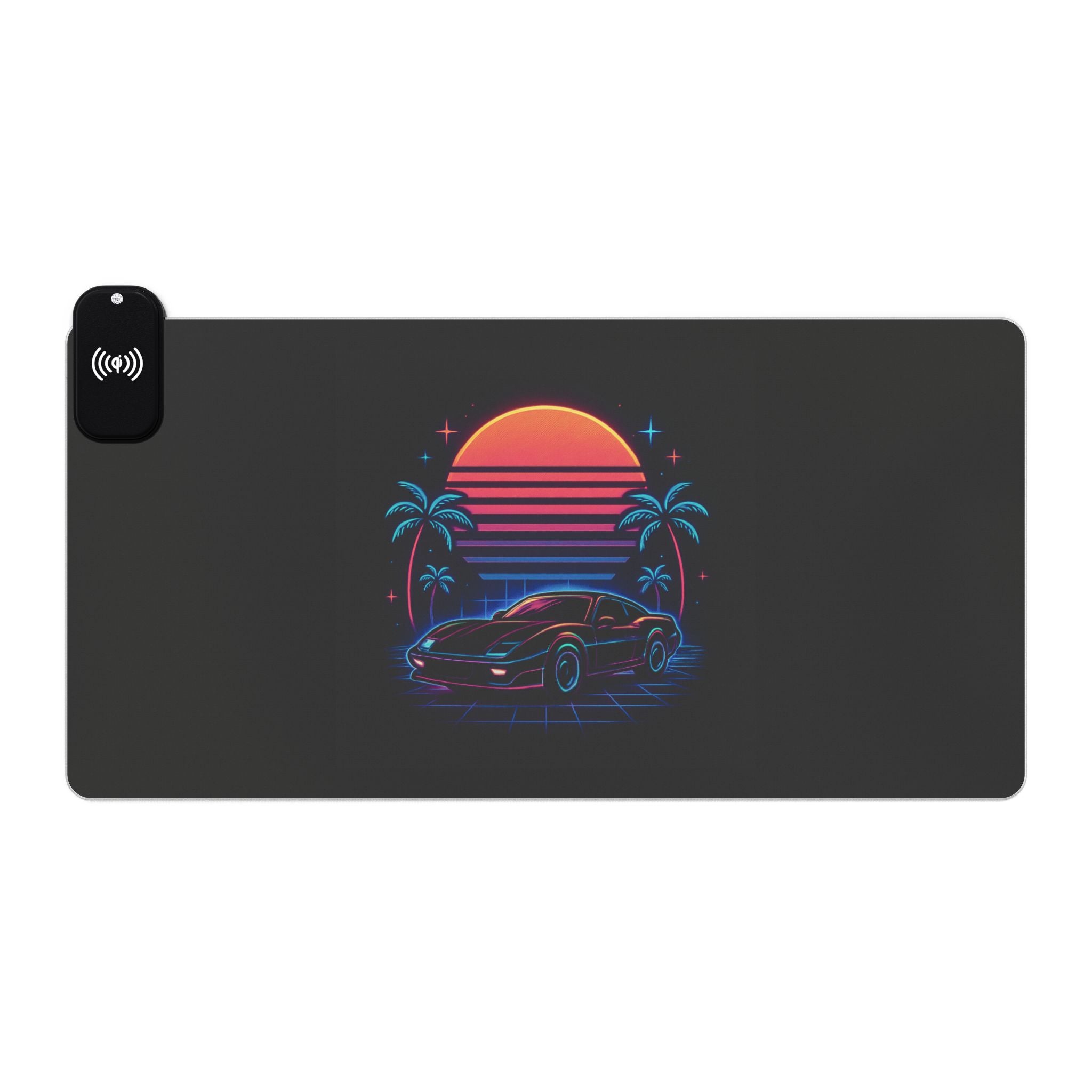 LED Gaming Mouse Pad with Wireless Charging - Retro Car Design, Desk Accessory for Gamers, LED Light Gift, Unique Office Decor, [...]