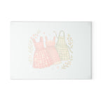 Vintage Apron Glass Cutting Board