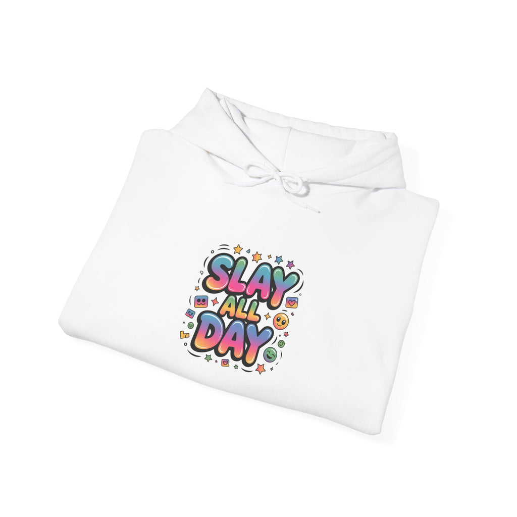 Slay All Day hoodie | Gen-Z slang, bold meme typography