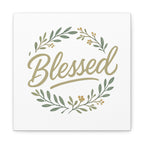 Blessed Wreath Matte Canvas Wall Art (Stretched 1.25")