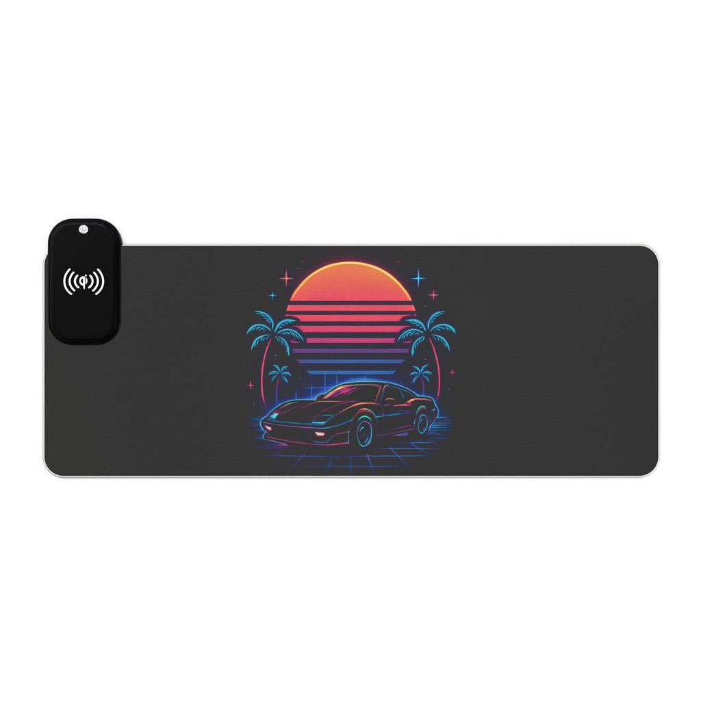 LED Gaming Mouse Pad with Wireless Charging - Retro Car Design, Desk Accessory for Gamers, LED Light Gift, Unique Office Decor, [...]