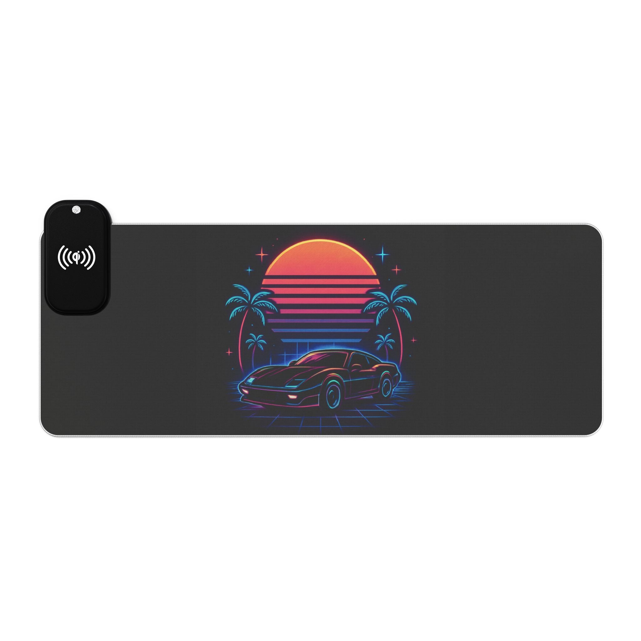 LED Gaming Mouse Pad with Wireless Charging - Retro Car Design, Desk Accessory for Gamers, LED Light Gift, Unique Office Decor, [...]