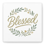 Blessed Wreath Matte Canvas Wall Art (Stretched 1.25")