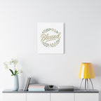 Blessed Wreath Matte Canvas Wall Art (Stretched 1.25")