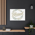 Blessed Wreath Matte Canvas Wall Art (Stretched 1.25")