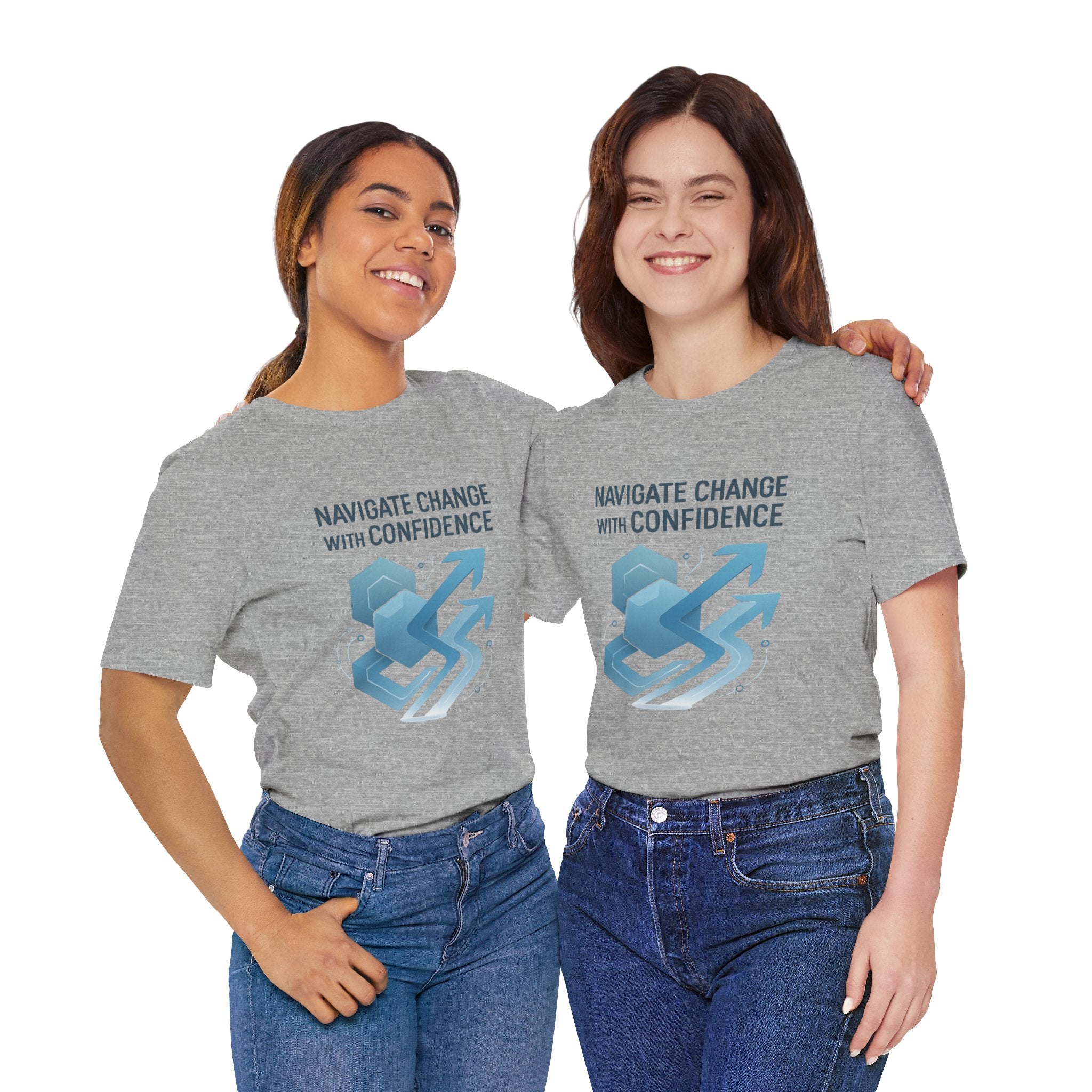 Navigate Change With Confidence T-Shirt — Motivational Graphic Tee for Professionals