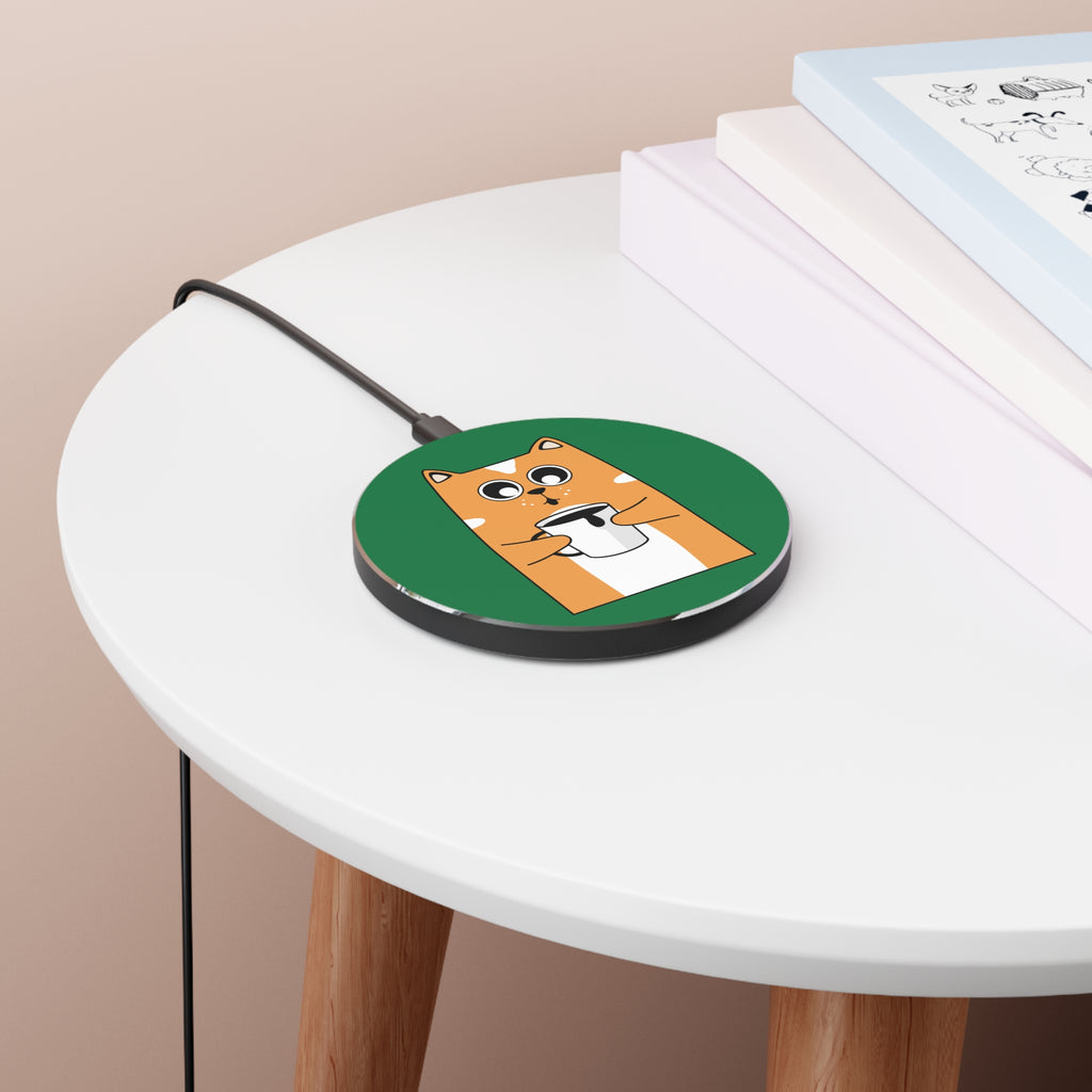 Cute Cat Wireless Charger - Fast Charging Station, Desk Decor, Cat Lover Gift, Pet Supplies, Home Office Essentials