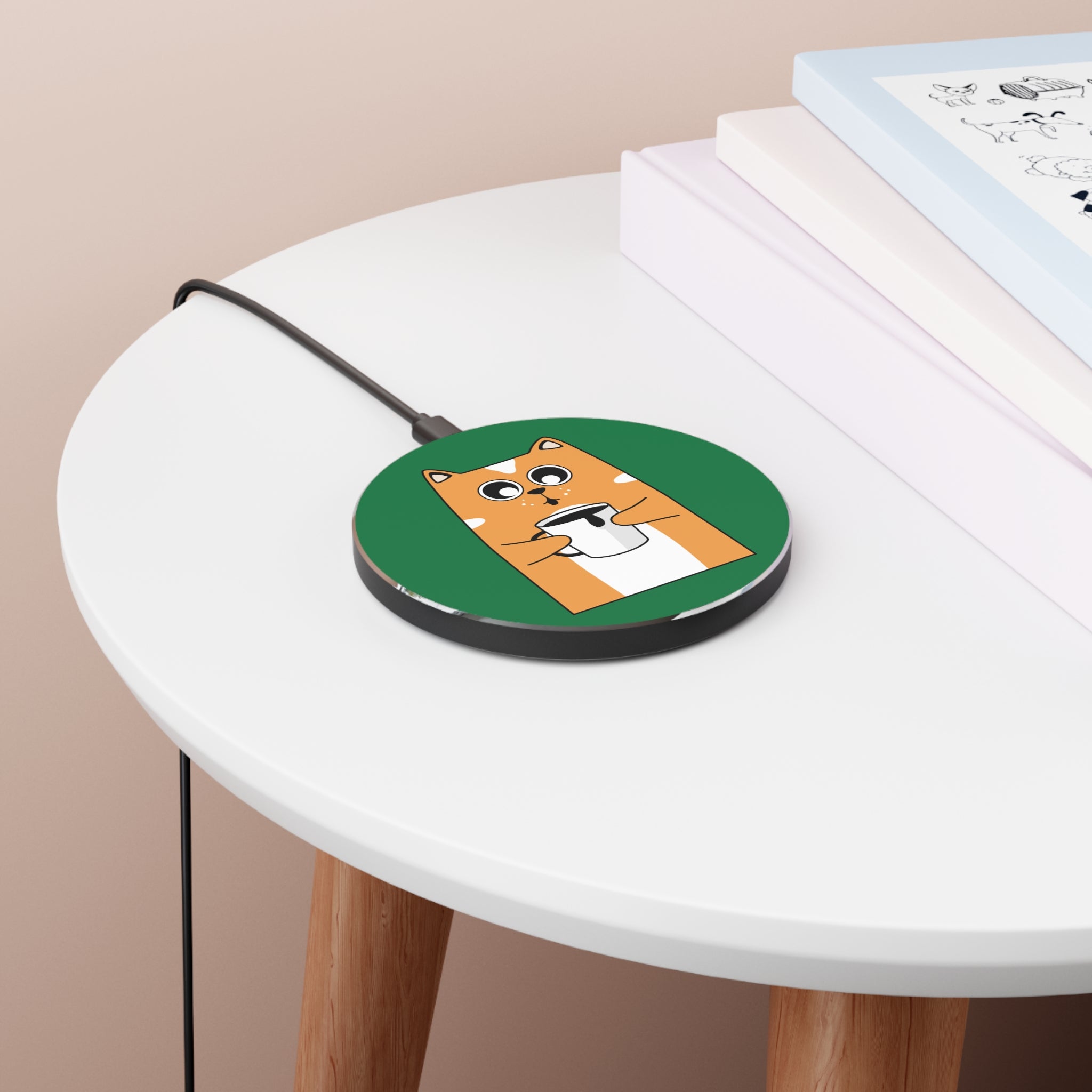 Cute Cat Wireless Charger - Fast Charging Station, Desk Decor, Cat Lover Gift, Pet Supplies, Home Office Essentials