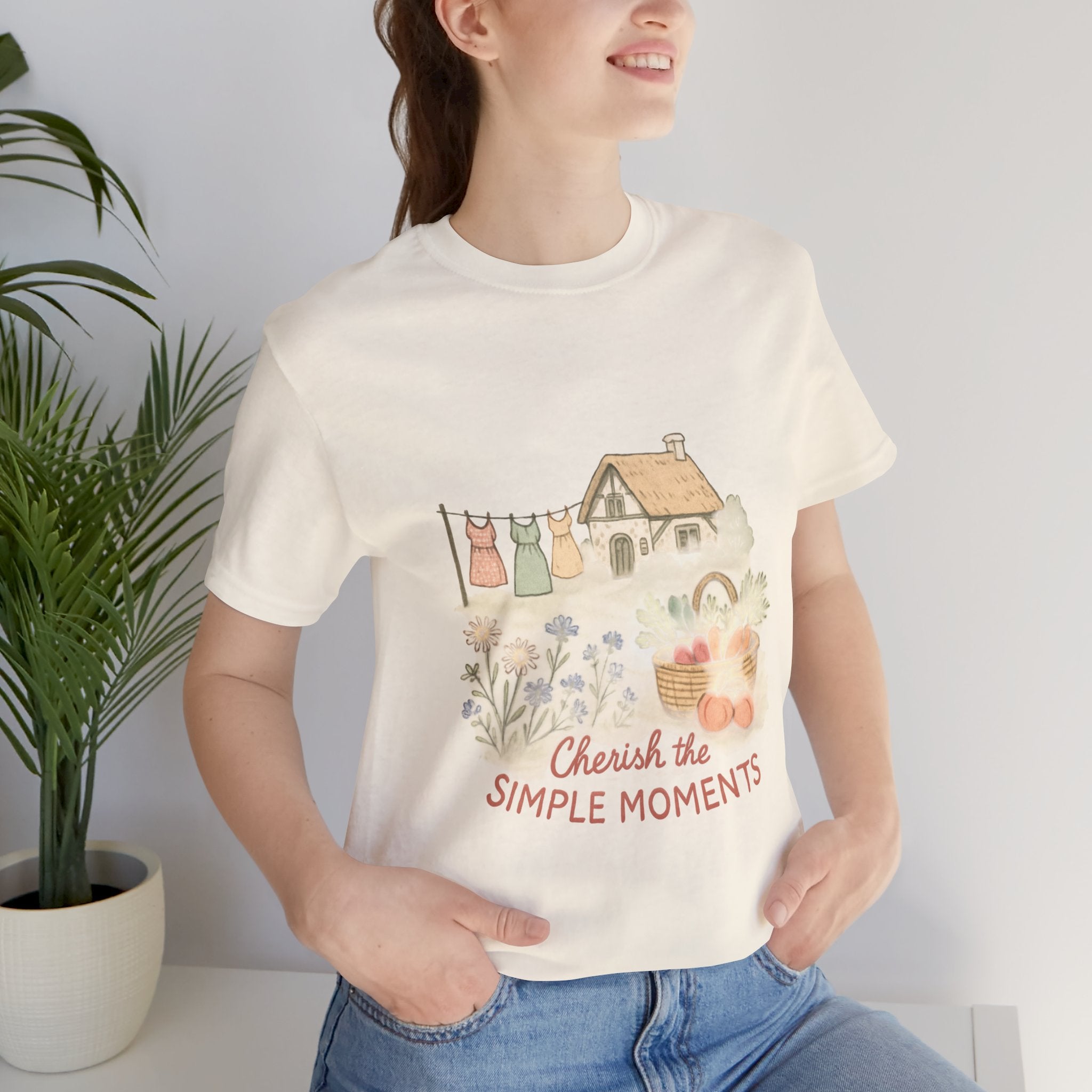 Cherish the simple moments- Jersey Short Sleeve Tee
