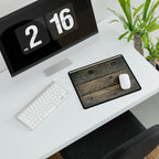 Rustic Wood or Sleek Black Desk Mats | Office Decor, Workspace Essentials, Home Office Gift, Modern Minimalist, Stylish Desk Accessories