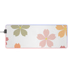 LED Gaming Mouse Pad — Sakura Floral RGB Desk Mat