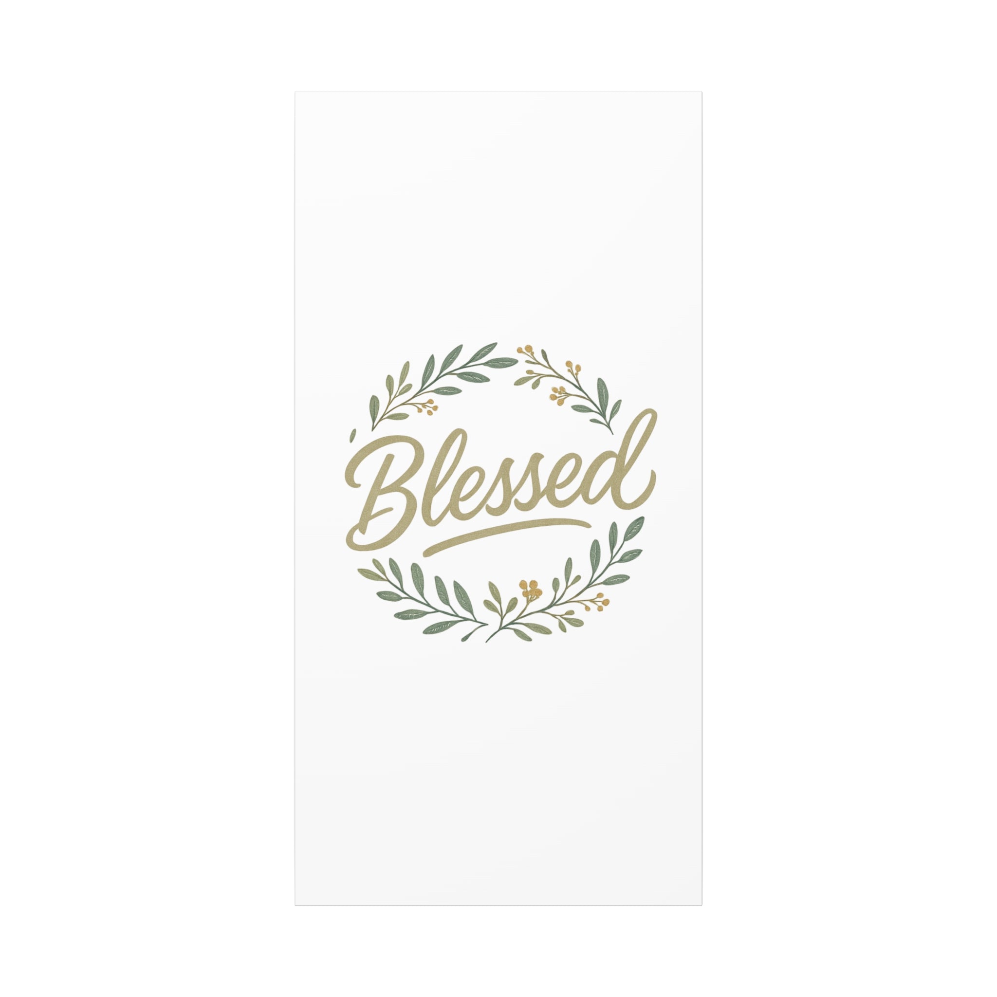 Blessed Wreath Matte Canvas Wall Art (Stretched 1.25")
