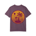 Sunset Palm Tree Unisex T-Shirt | Soft Beach Vibes | Perfect for Summer, Vacations, Gifts, Beach Days, Relaxation
