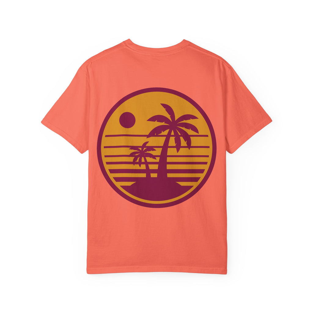 Sunset Palm Tree Unisex T-Shirt | Soft Beach Vibes | Perfect for Summer, Vacations, Gifts, Beach Days, Relaxation