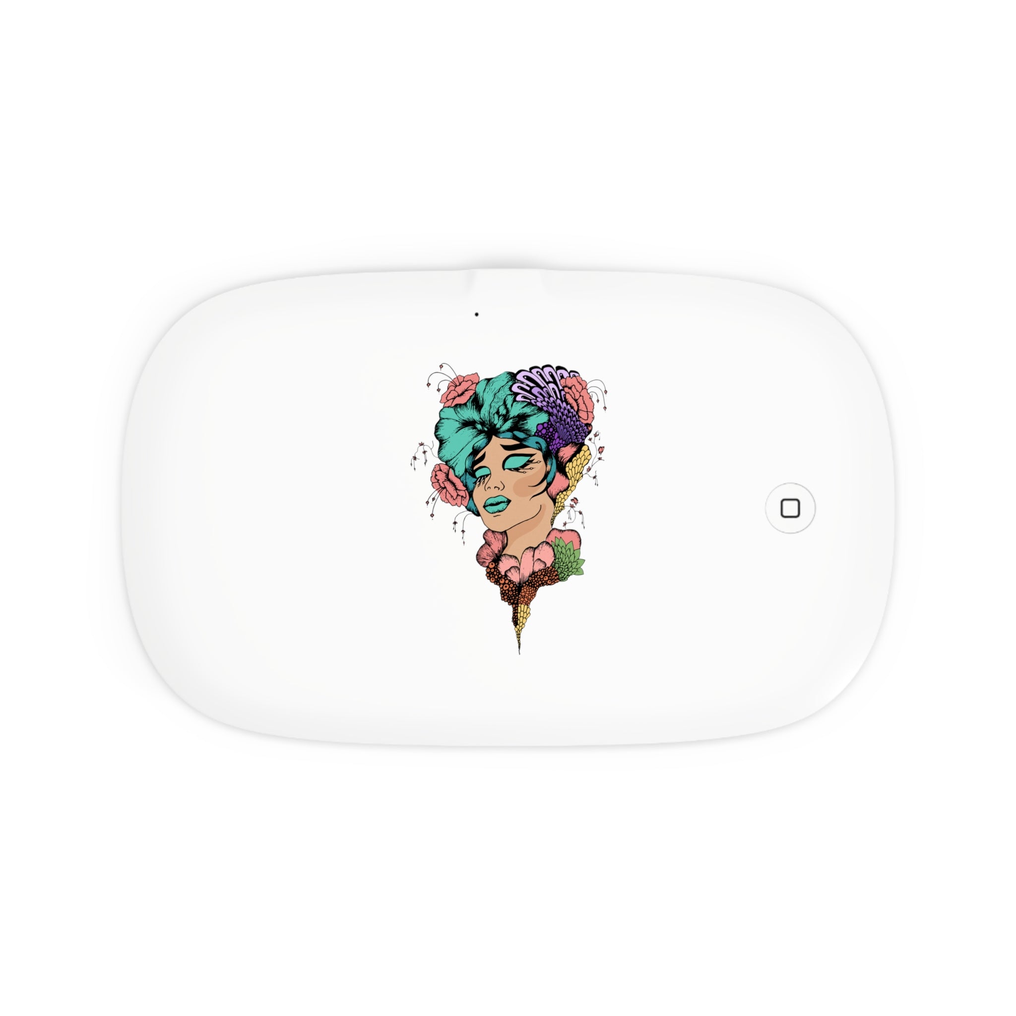 Chic UV Phone Sanitizer & Wireless Charger, Trendy Tech Accessory, Gift for Tech Lovers, Stylish Home Decor, Smartphone Cleaning Pad