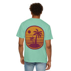 Sunset Palm Tree Unisex T-Shirt | Soft Beach Vibes | Perfect for Summer, Vacations, Gifts, Beach Days, Relaxation
