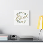 Blessed Wreath Matte Canvas Wall Art (Stretched 1.25")