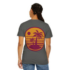 Sunset Palm Tree Unisex T-Shirt | Soft Beach Vibes | Perfect for Summer, Vacations, Gifts, Beach Days, Relaxation