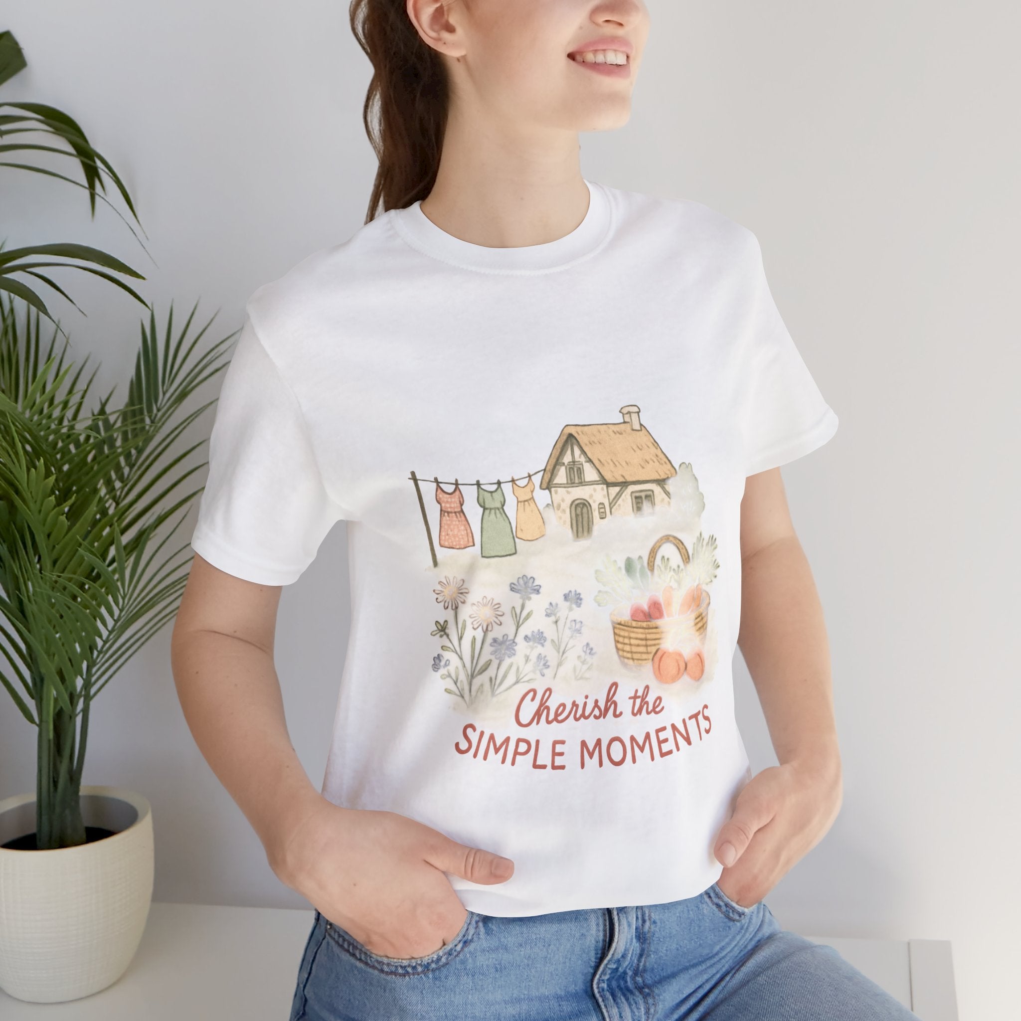 Cherish the simple moments- Jersey Short Sleeve Tee