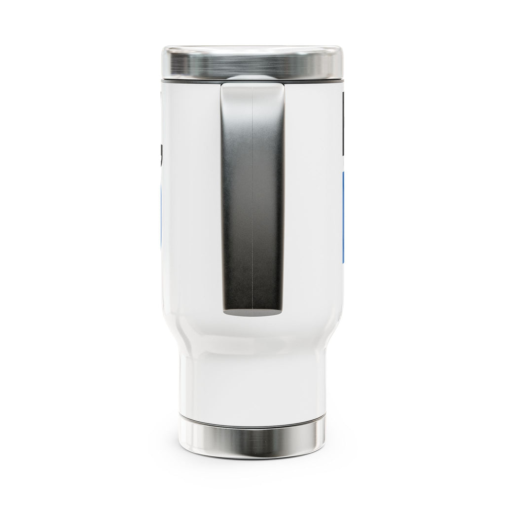 Funny Stainless Steel Travel Mug - "Hi Hungry, I'm Dad"