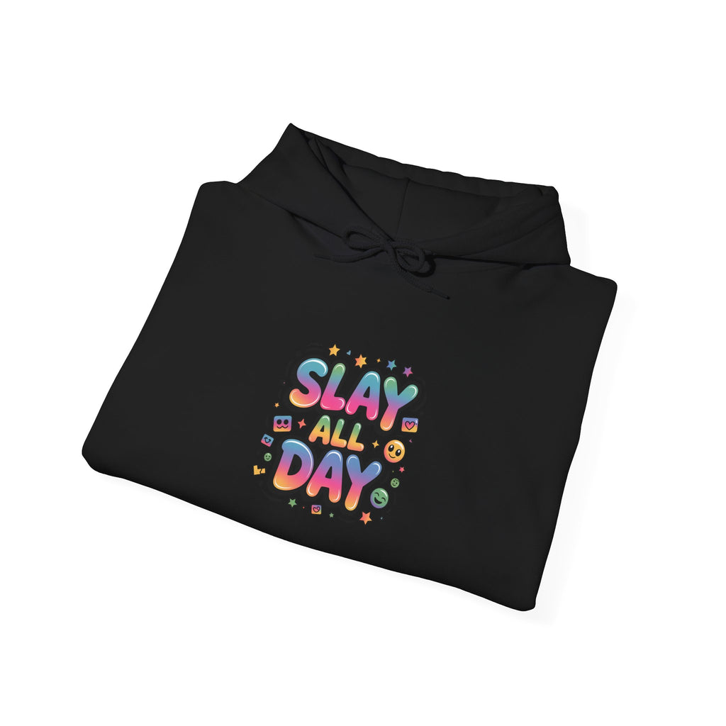 Slay All Day hoodie | Gen-Z slang, bold meme typography
