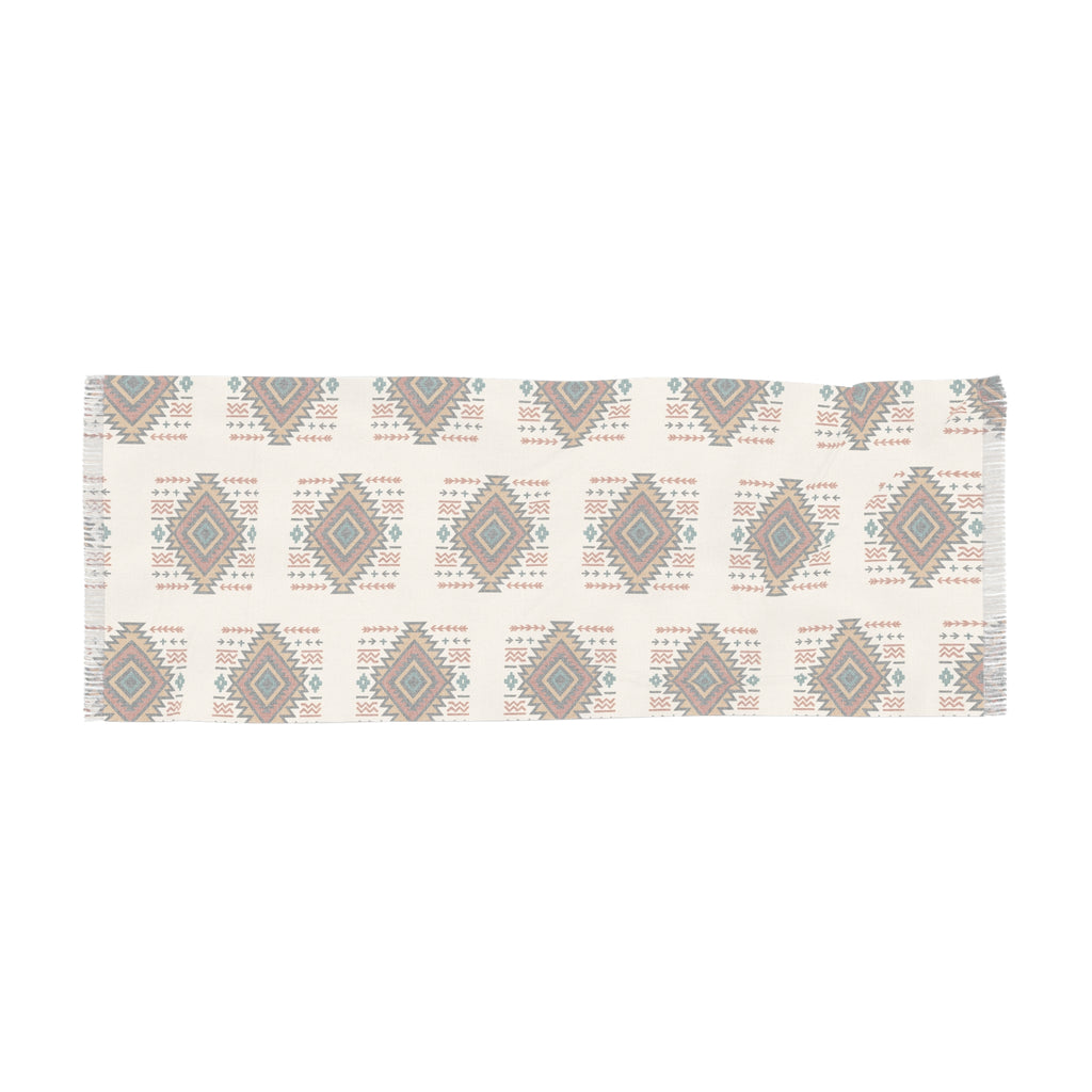 Bohemian Lightweight Scarf with Geometric Patterns