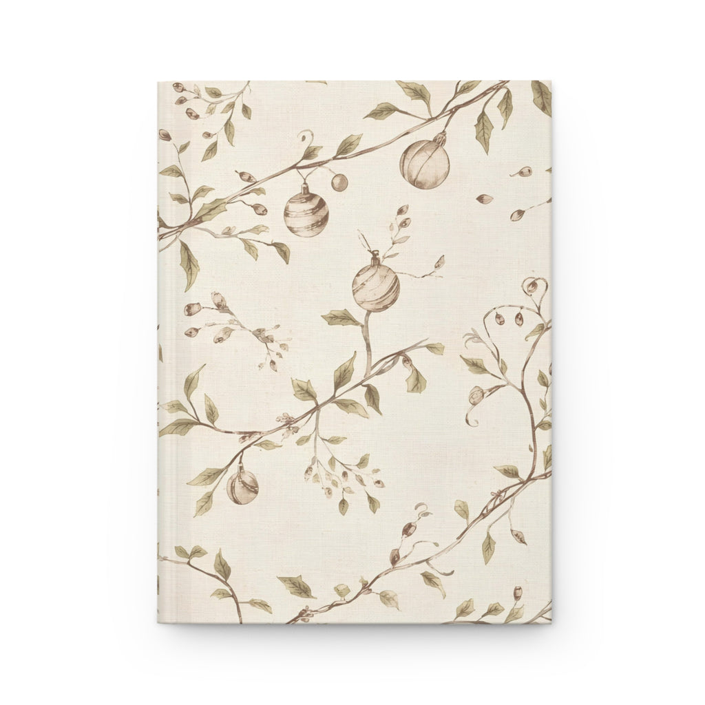 Botanical Pomegranates Hardcover Journal — Elegant Floral Sketch Notebook