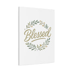 Blessed Wreath Matte Canvas Wall Art (Stretched 1.25")