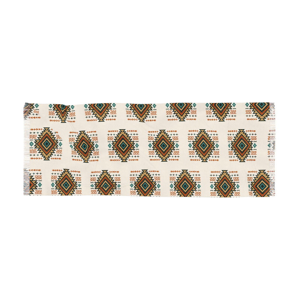 Bohemian Lightweight Scarf with Geometric Patterns