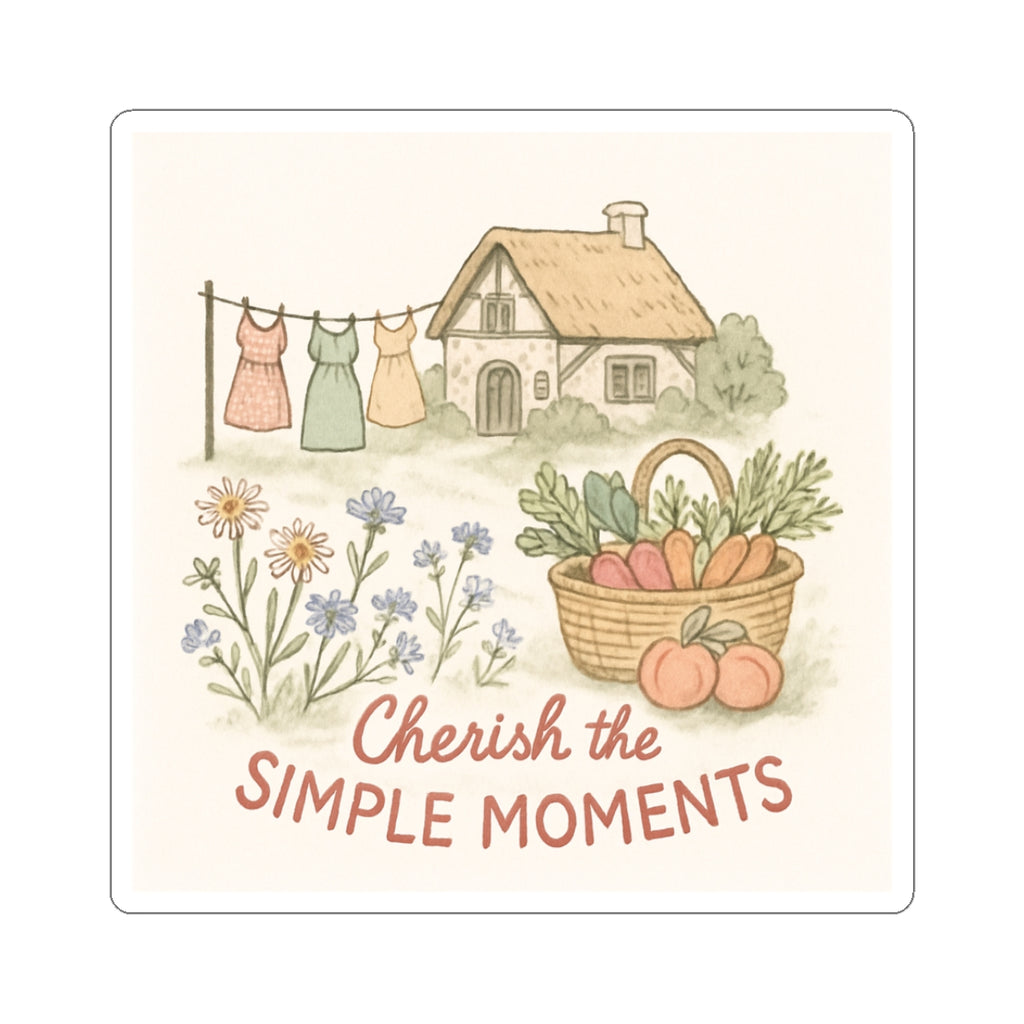 Cherish the simple moments-Kiss-Cut Stickers