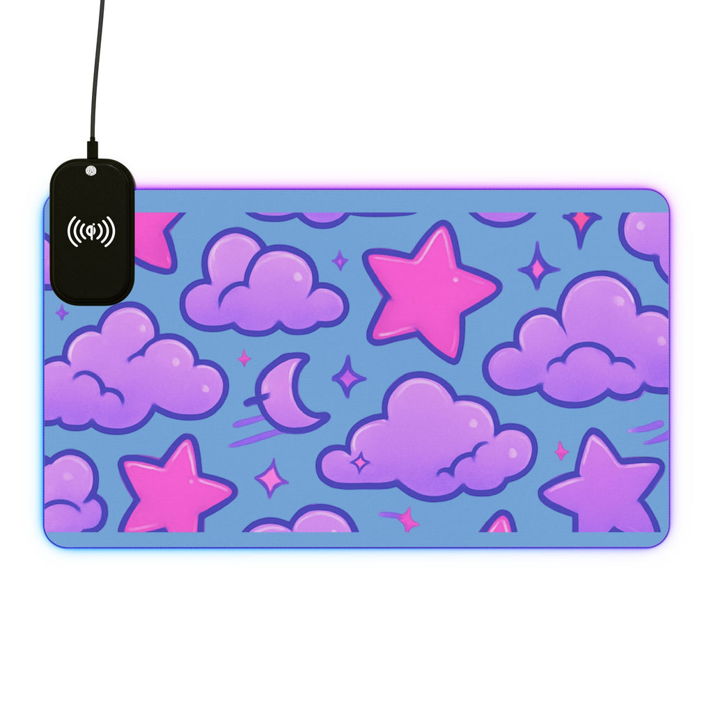 LED Gaming Mouse Pad, Wireless Charging