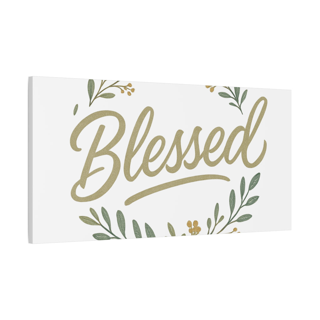 Blessed Wreath Matte Canvas Wall Art (Stretched 1.25")