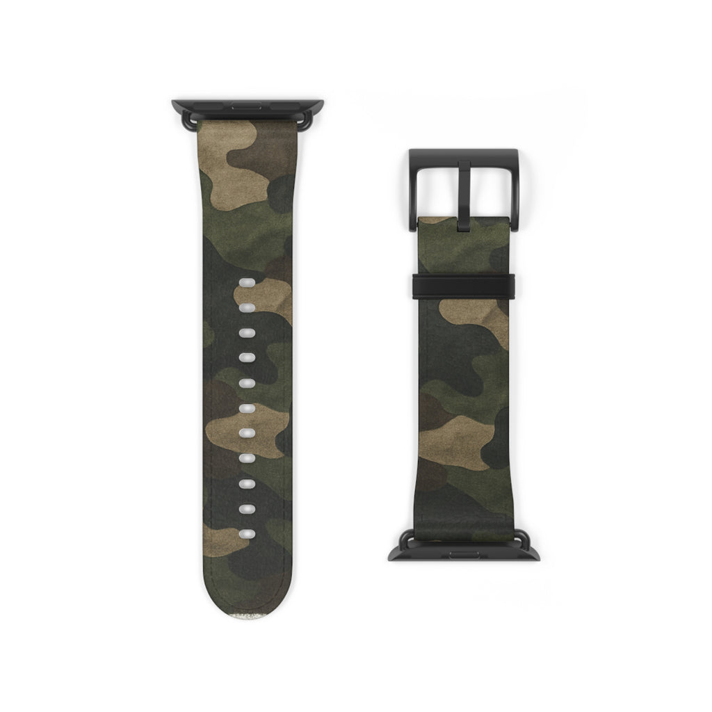 Camo Watch Band, Military Style Wristband, Durable Accessory, Perfect for Active Lifestyle, Gift for Gadget Lovers