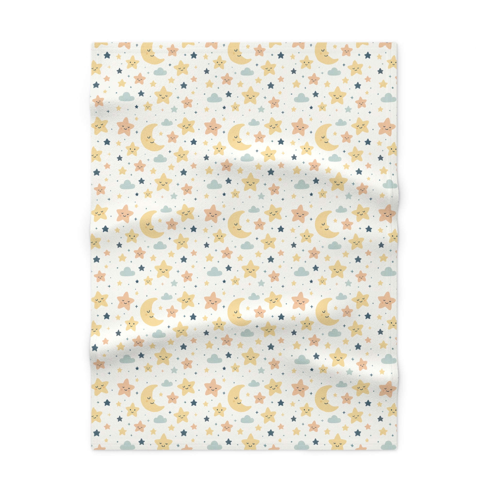 Cozy Fleece Baby Blanket - Starry Night Pattern, Soft Baby Shower Gift, Nursery Decor, Toddler Comfort, Infant Sleep Blanket