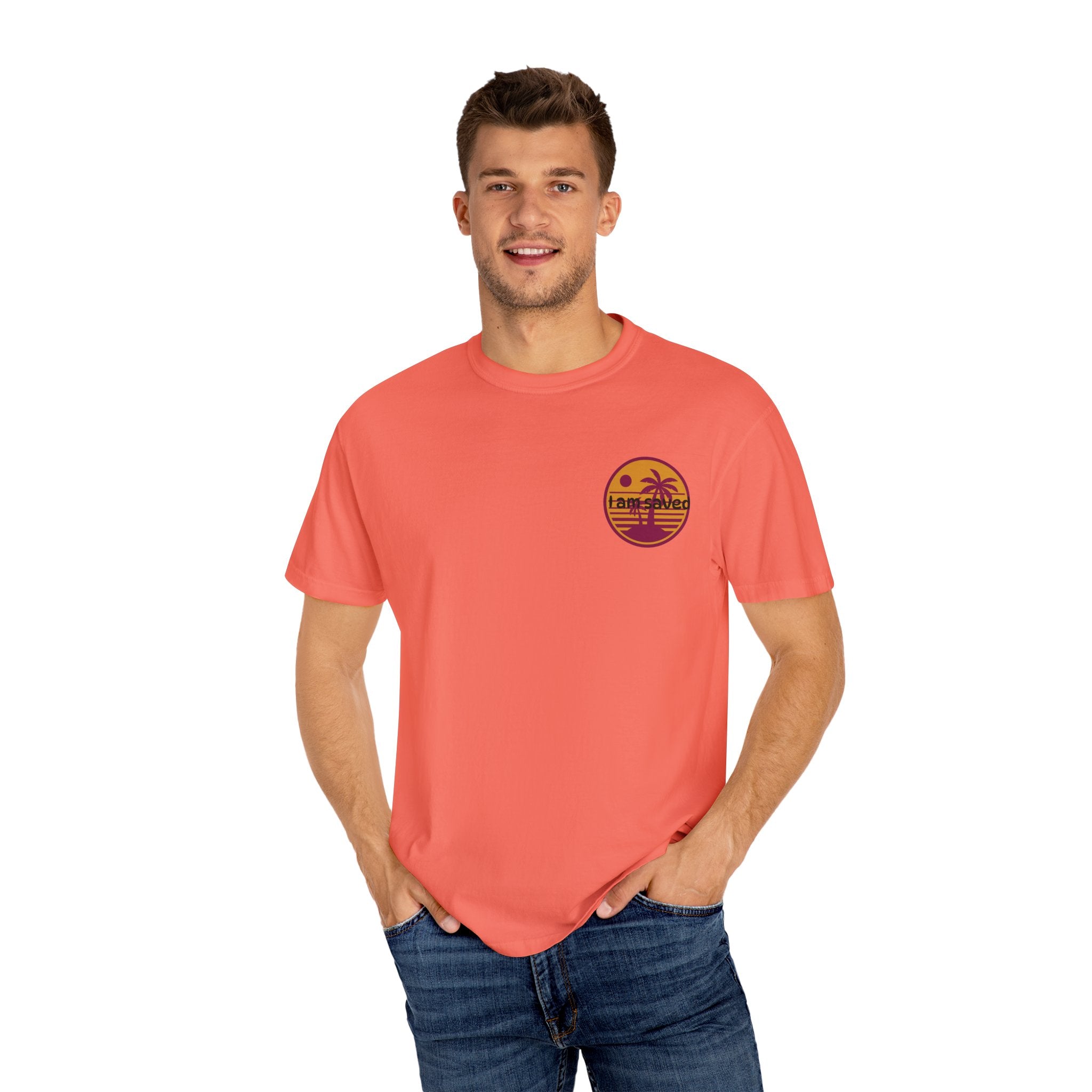 Sunset Palm Tree Unisex T-Shirt | Soft Beach Vibes | Perfect for Summer, Vacations, Gifts, Beach Days, Relaxation