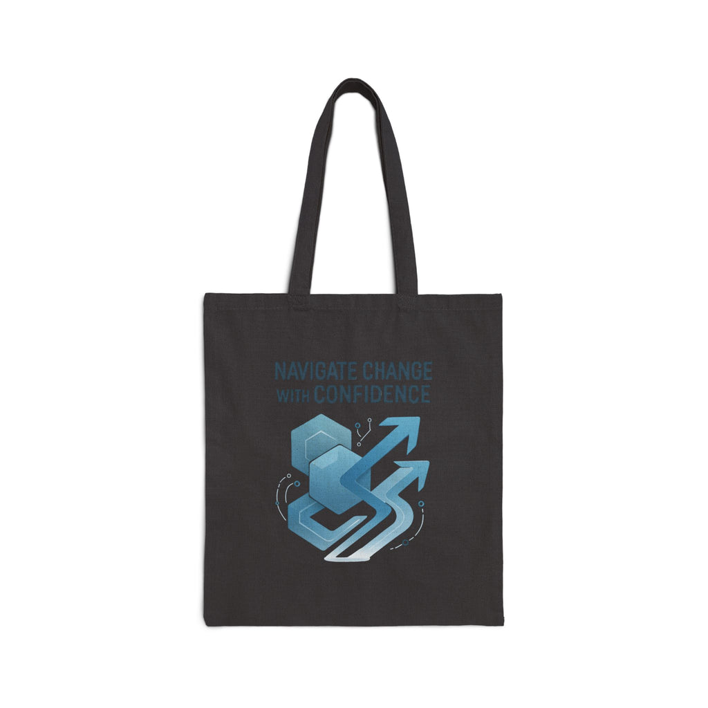 Tote Bag – “Navigate Change With Confidence” Canvas Tote (Motivational Business Design)