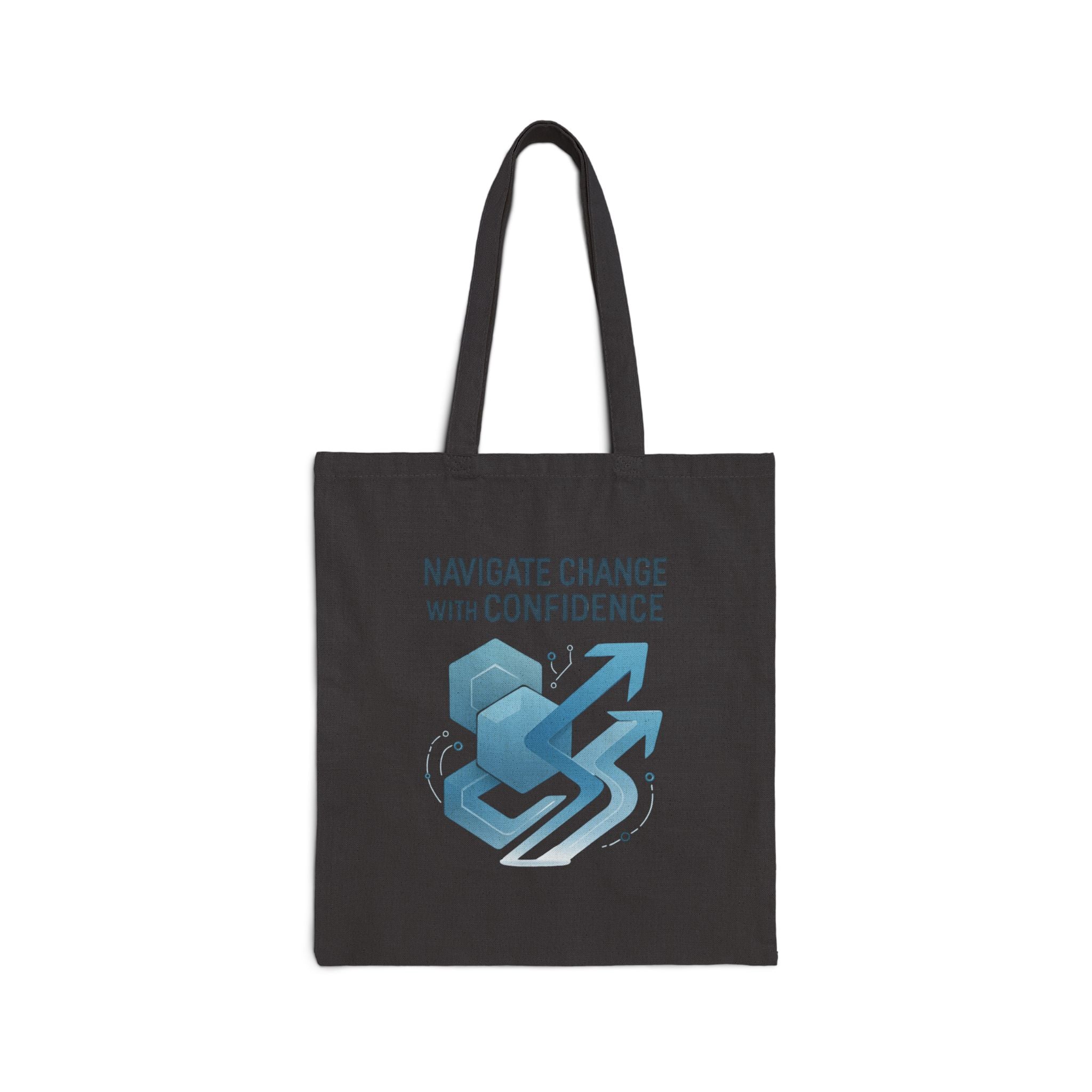 Tote Bag – “Navigate Change With Confidence” Canvas Tote (Motivational Business Design)