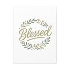 Blessed Wreath Matte Canvas Wall Art (Stretched 1.25")