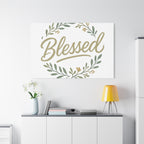 Blessed Wreath Matte Canvas Wall Art (Stretched 1.25")